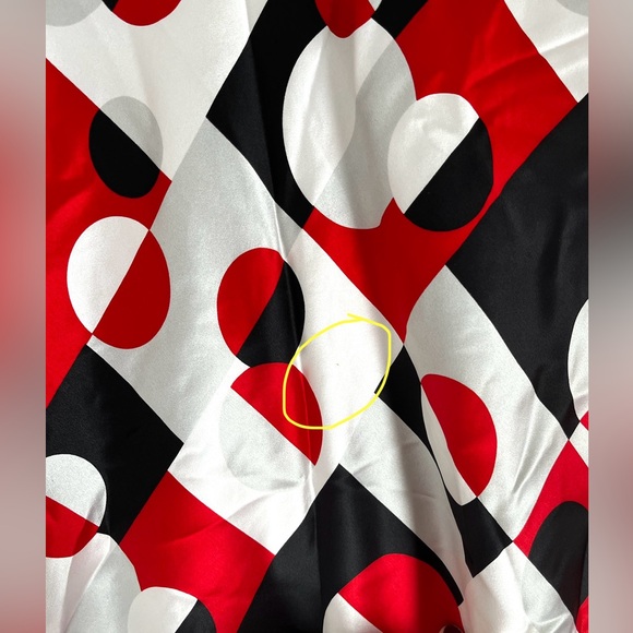 Grace Dane Lewis 100% silk Abstract a-line Skirt sz 10 - Picture 4 of 9